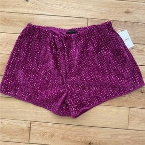 Forever 21 Purple Sequin Shorts
